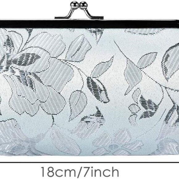 2 Packs Long Coin Purse Clutch Handbag Change Pouch Wallet with Clasp Closure fo - Picture 2 of 10